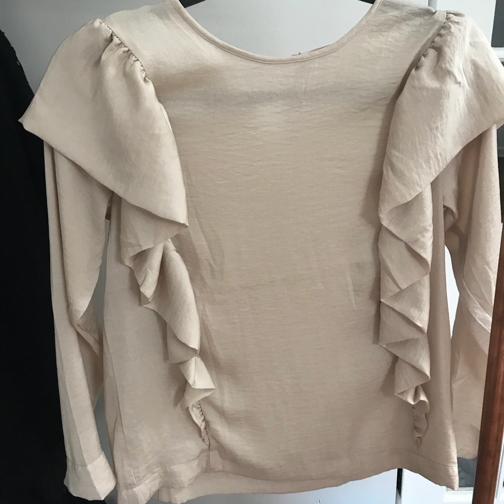H&M blouse blush color